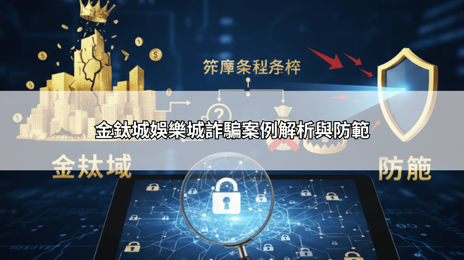 遠離金鈦城娛樂城詐騙！博弈新手必看的防騙三準則，教你如何挑選安全平台